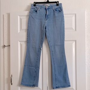 Light Blue Flare Wide Leg Jeans